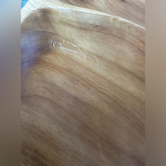 Natural Wooden Divided Serving Platter Hand Crafted Art Extra Large Size - Picture 8 of 15